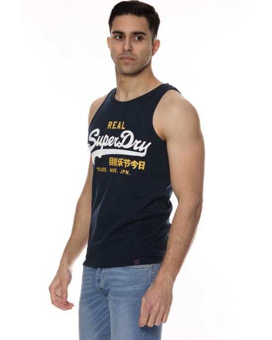 T-shirt Superdry μπλε