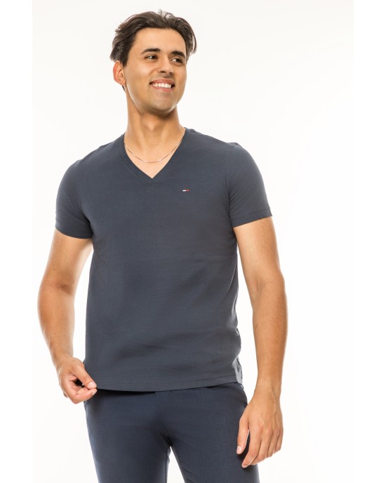 T-shirt Tommy Jeans μπλε ΚΟΝΤΟΜΑΝΙΚΕΣ