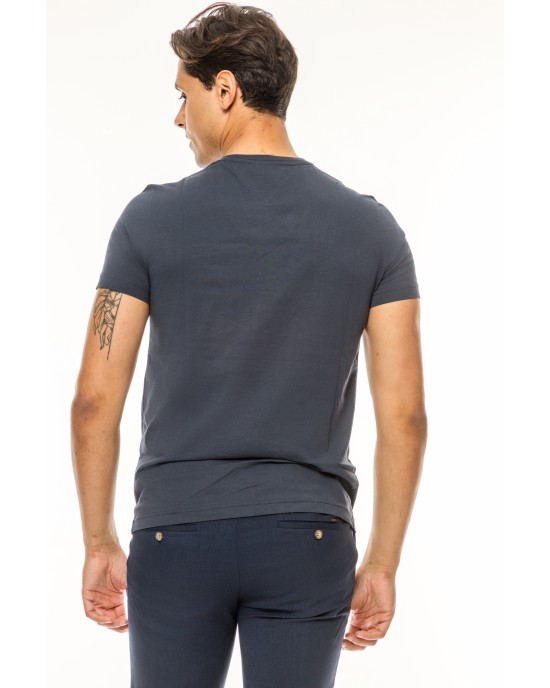 T-shirt Tommy Jeans μπλε ΚΟΝΤΟΜΑΝΙΚΕΣ