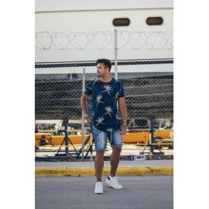 T-shirt Jack n Jones μπλε T-shirt Jack n Jones μπλε