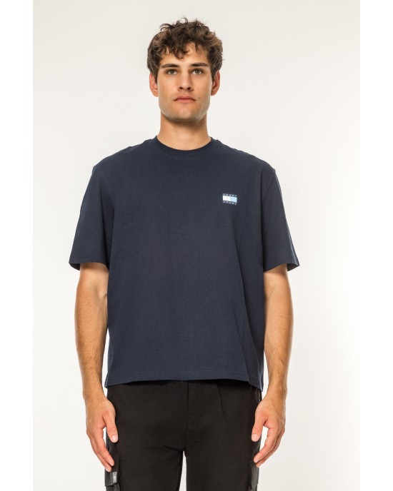 T-shirt Tommy Jeans μπλε ΚΟΝΤΟΜΑΝΙΚΕΣ