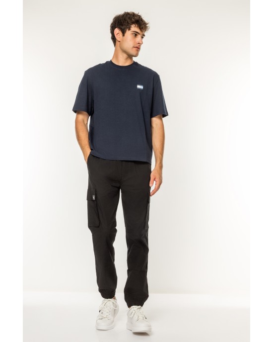 T-shirt Tommy Jeans μπλε ΚΟΝΤΟΜΑΝΙΚΕΣ