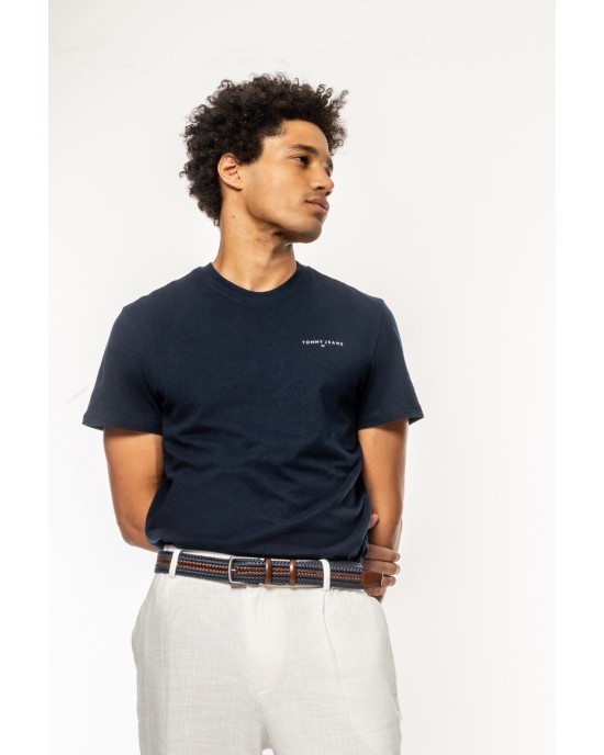 T-shirt Tommy Jeans μπλε ΚΟΝΤΟΜΑΝΙΚΕΣ