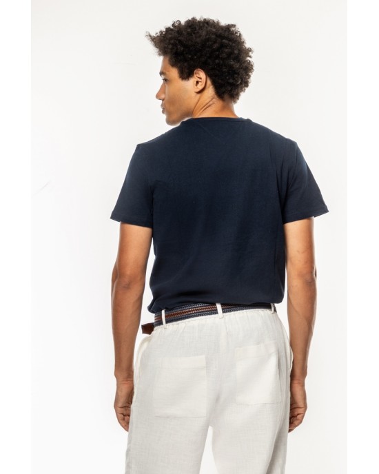 T-shirt Tommy Jeans μπλε ΚΟΝΤΟΜΑΝΙΚΕΣ