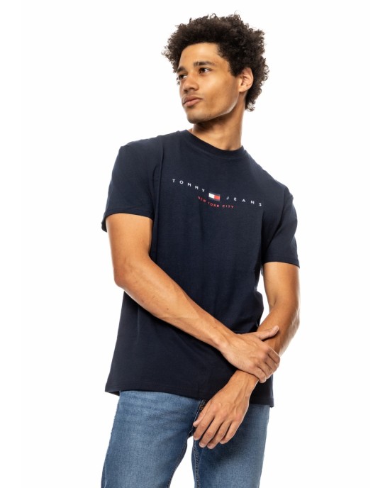 T-shirt Tommy Jeans μπλε ΚΟΝΤΟΜΑΝΙΚΕΣ