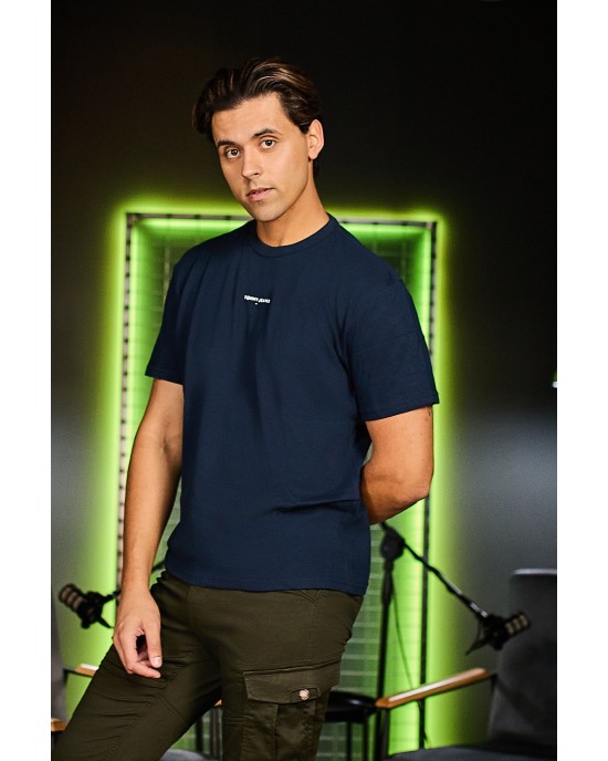 T-shirt Tommy Jeans μπλε ΚΟΝΤΟΜΑΝΙΚΕΣ