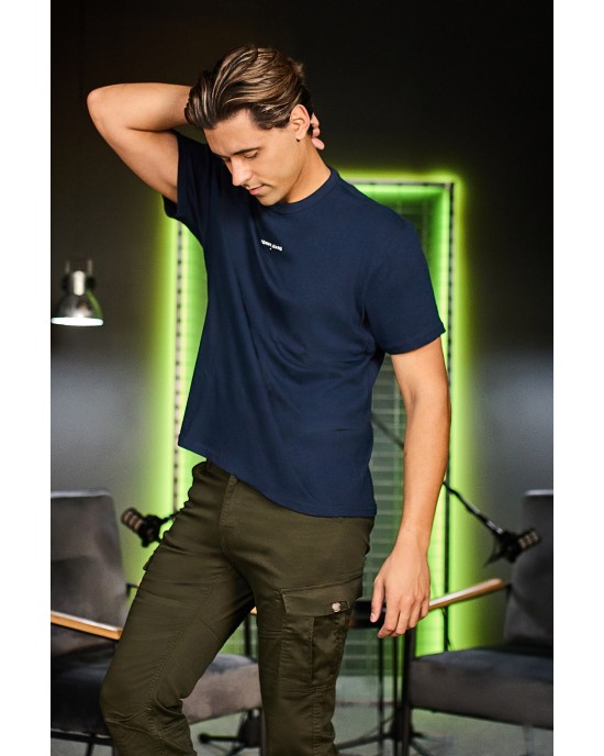 T-shirt Tommy Jeans μπλε ΚΟΝΤΟΜΑΝΙΚΕΣ