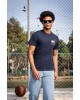 T-shirt Tommy Jeans μπλε ΚΟΝΤΟΜΑΝΙΚΕΣ