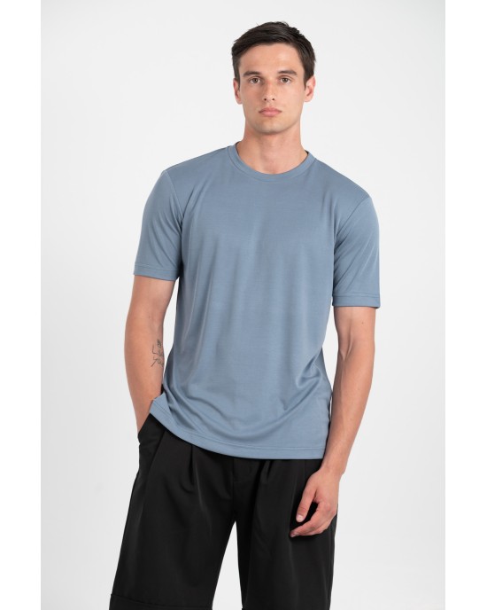 T-shirt Vittorio μπλε ΚΟΝΤΟΜΑΝΙΚΕΣ