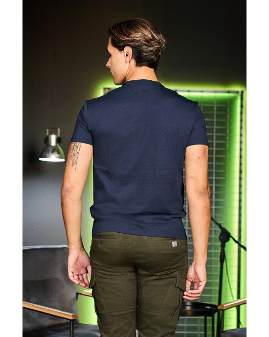 T-shirt Tommy Jeans μπλε ΚΟΝΤΟΜΑΝΙΚΕΣ