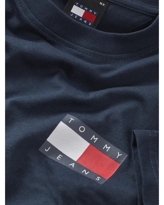 T-shirt Tommy Jeans μπλε ΚΟΝΤΟΜΑΝΙΚΕΣ