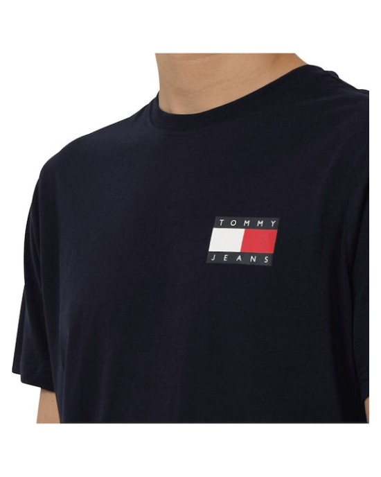 T-shirt Tommy Jeans μπλε ΚΟΝΤΟΜΑΝΙΚΕΣ