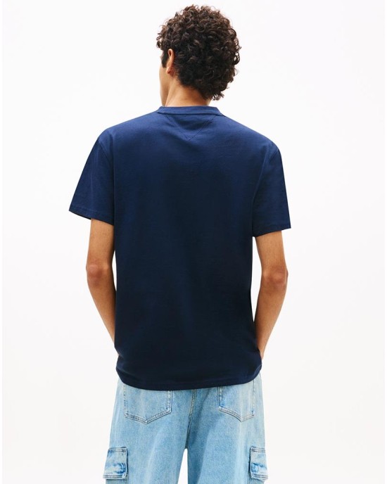 T-shirt Tommy Jeans μπλε ΚΟΝΤΟΜΑΝΙΚΕΣ