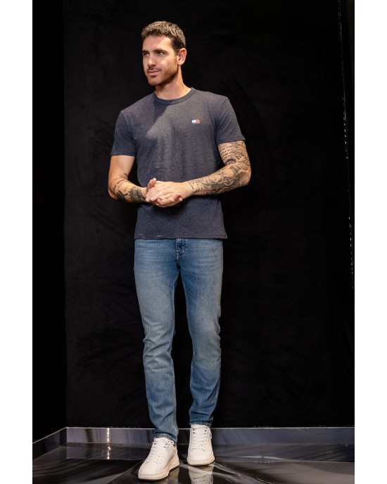 T-shirt Tommy Jeans μπλε ΚΟΝΤΟΜΑΝΙΚΕΣ