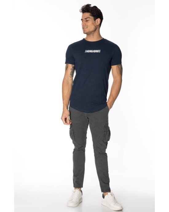 T-shirt Jack n Jones μπλε T-shirt Jack n Jones μπλε