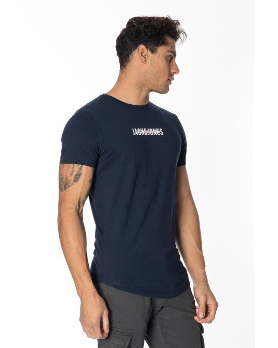 T-shirt Jack n Jones μπλε T-shirt Jack n Jones μπλε