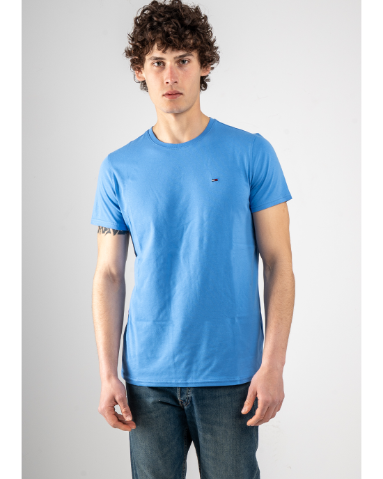 T-shirt Tommy Jeans μπλε ΚΟΝΤΟΜΑΝΙΚΕΣ