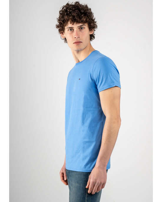 T-shirt Tommy Jeans μπλε ΚΟΝΤΟΜΑΝΙΚΕΣ