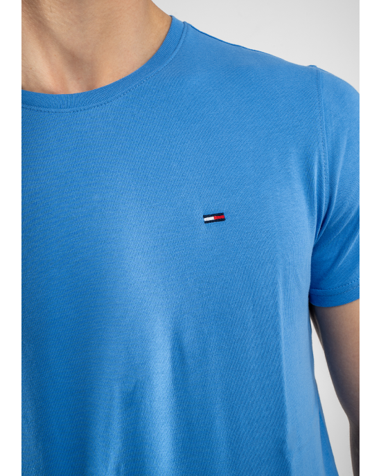 T-shirt Tommy Jeans μπλε ΚΟΝΤΟΜΑΝΙΚΕΣ