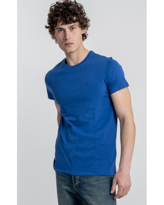 T-shirt Tommy Jeans μπλε ΚΟΝΤΟΜΑΝΙΚΕΣ
