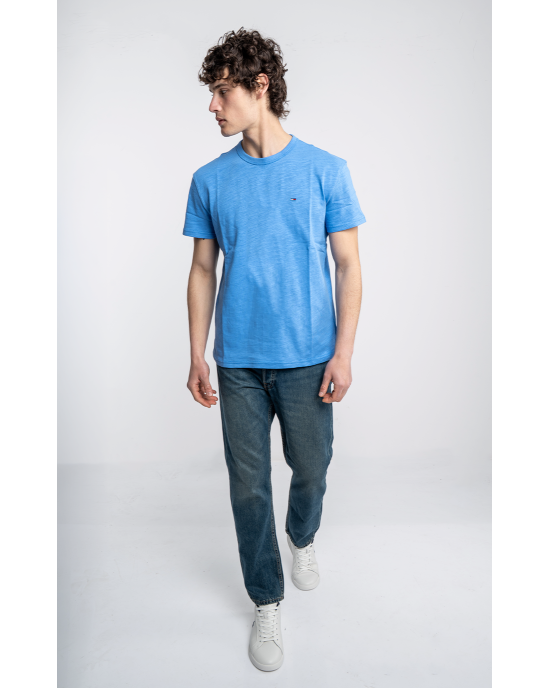 T-shirt Tommy Jeans μπλε ΚΟΝΤΟΜΑΝΙΚΕΣ