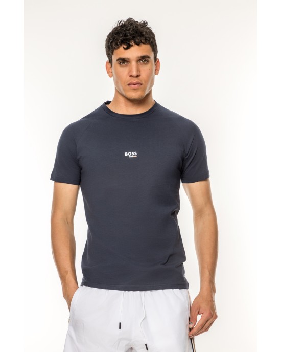 T-Shirt Boss μπλε ΚΟΝΤΟΜΑΝΙΚΕΣ