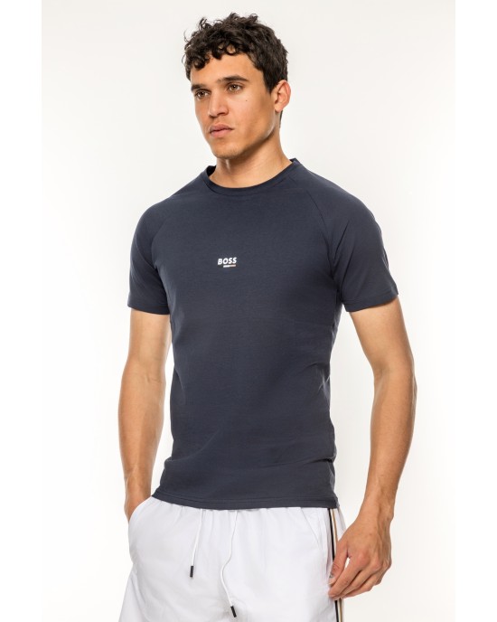 T-Shirt Boss μπλε ΚΟΝΤΟΜΑΝΙΚΕΣ