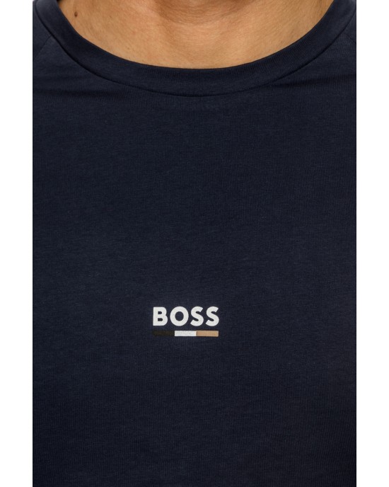 T-Shirt Boss μπλε ΚΟΝΤΟΜΑΝΙΚΕΣ