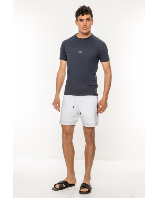 T-Shirt Boss μπλε ΚΟΝΤΟΜΑΝΙΚΕΣ