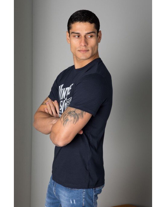 T-shirt Jack n Jones Μπλε T-shirt Jack n Jones Μπλε