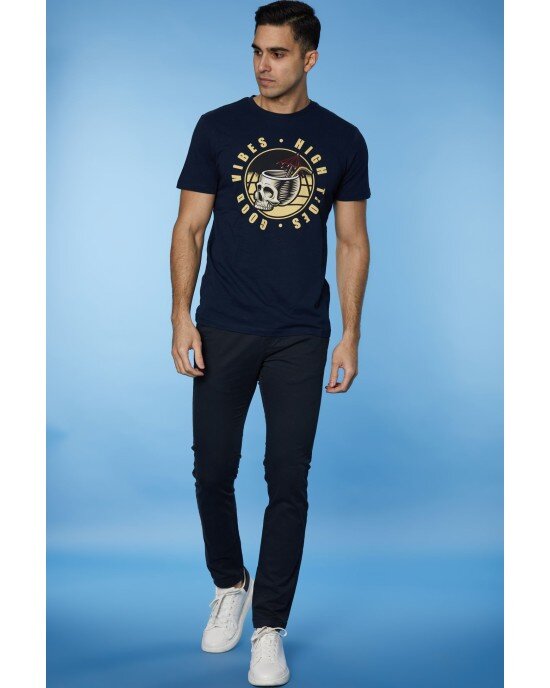T-shirt Jack n Jones μπλε T-shirt Jack n Jones μπλε