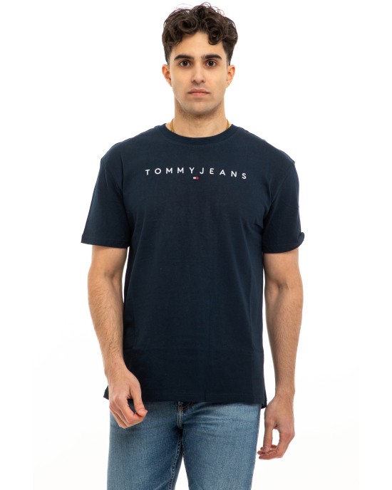 T-shirt Tommy Jeans μπλε ΚΟΝΤΟΜΑΝΙΚΕΣ