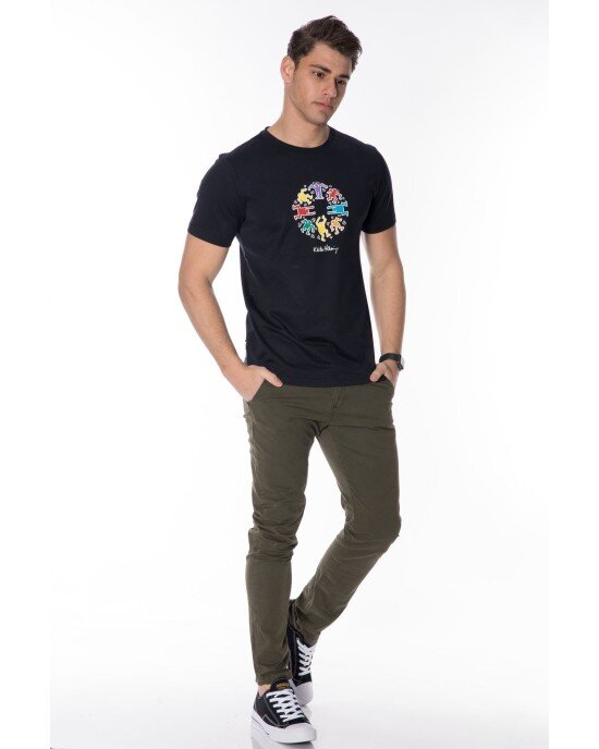 T-shirt Antony Morato μπλε T-shirt Antony Morato μπλε