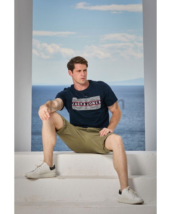 T-shirt Jack n Jones Μπλε T-shirt Jack n Jones Μπλε
