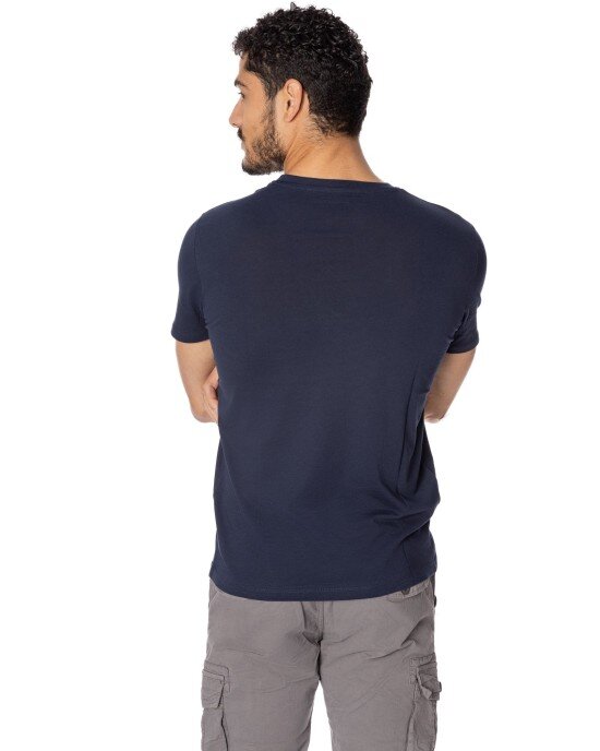 T-shirt Jack n Jones μπλε ΚΟΝΤΟΜΑΝΙΚΕΣ