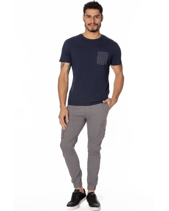 T-shirt Jack n Jones μπλε ΚΟΝΤΟΜΑΝΙΚΕΣ