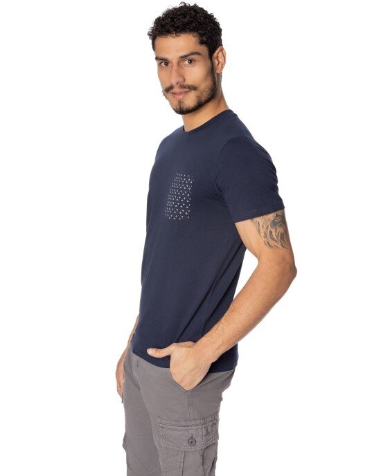 T-shirt Jack n Jones μπλε ΚΟΝΤΟΜΑΝΙΚΕΣ