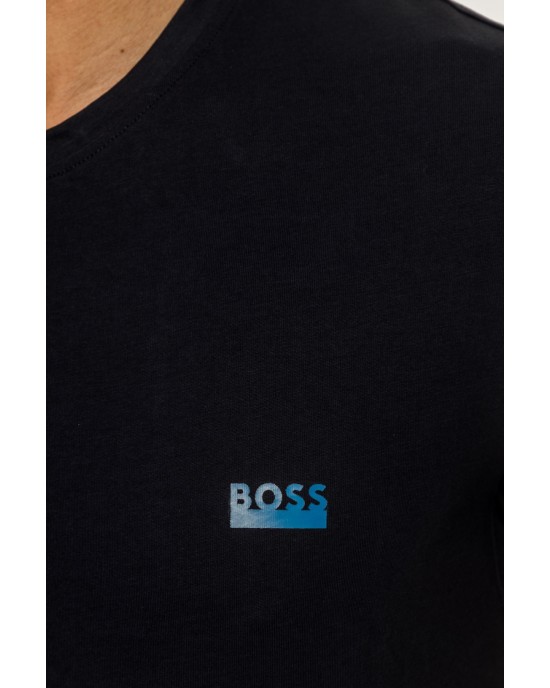 T-Shirt Boss Bodywear μπλε ΚΟΝΤΟΜΑΝΙΚΕΣ