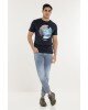 T-shirt Jack n Jones μπλε ΚΟΝΤΟΜΑΝΙΚΕΣ