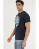 T-shirt Jack n Jones μπλε ΚΟΝΤΟΜΑΝΙΚΕΣ