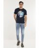 T-shirt Jack n Jones μπλε ΚΟΝΤΟΜΑΝΙΚΕΣ