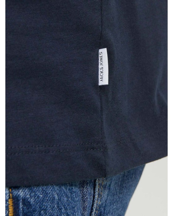 T-shirt Jack n Jones μπλε ΚΟΝΤΟΜΑΝΙΚΕΣ