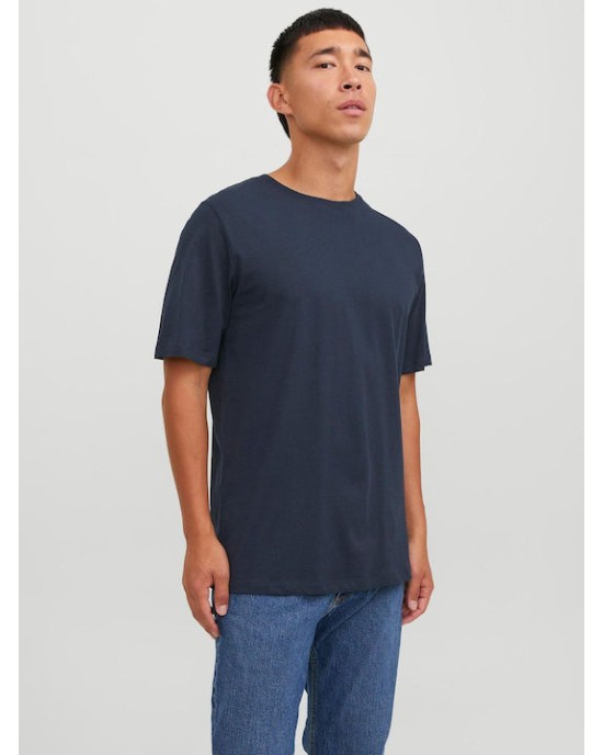 T-shirt Jack n Jones μπλε ΚΟΝΤΟΜΑΝΙΚΕΣ