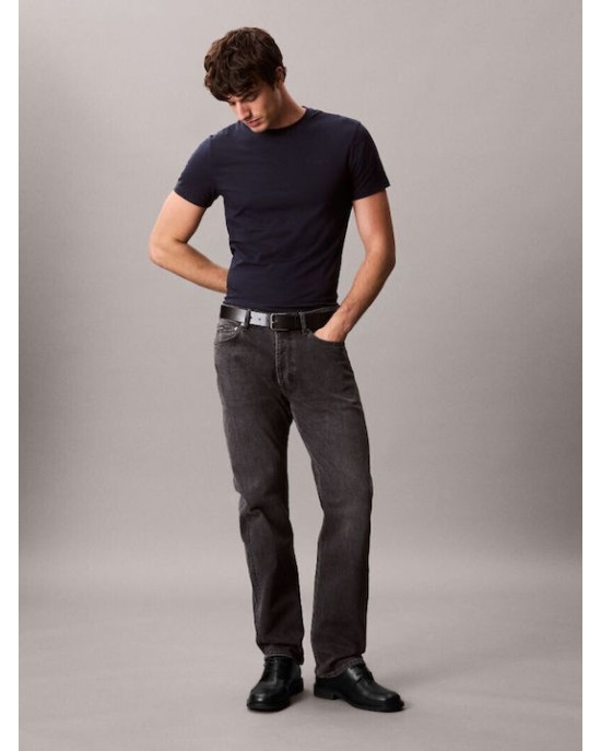 T-shirt Calvin Klein μπλε ΚΟΝΤΟΜΑΝΙΚΕΣ