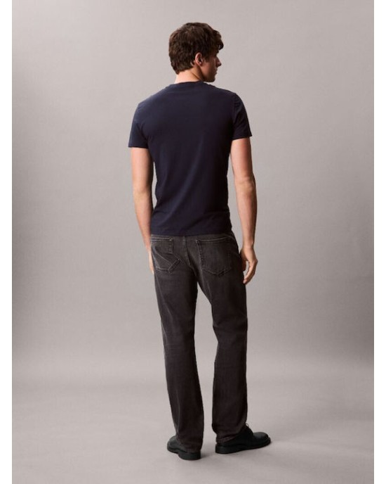 T-shirt Calvin Klein μπλε ΚΟΝΤΟΜΑΝΙΚΕΣ