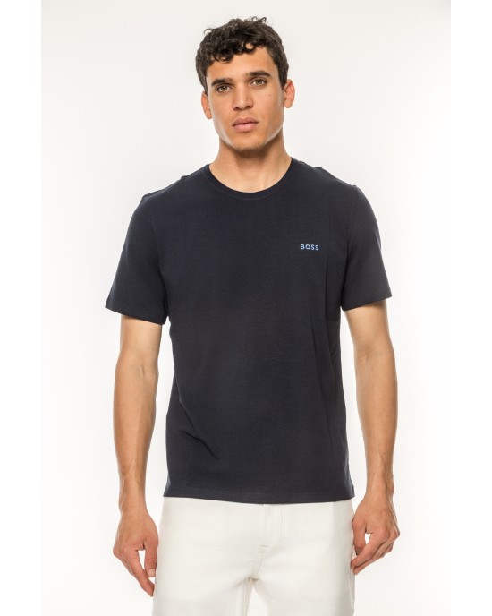 T-Shirt Boss μπλε ΚΟΝΤΟΜΑΝΙΚΕΣ