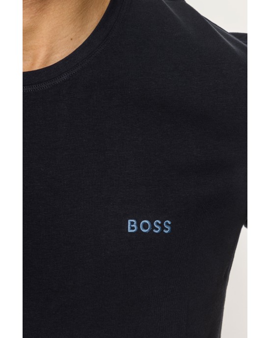 T-Shirt Boss μπλε ΚΟΝΤΟΜΑΝΙΚΕΣ