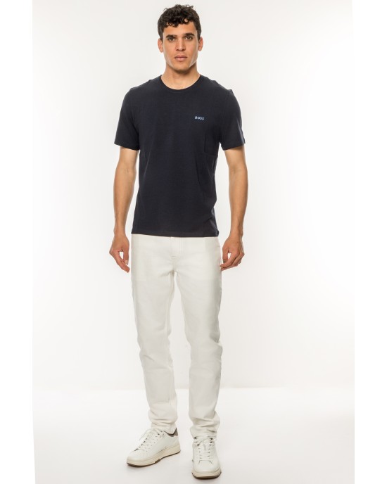 T-Shirt Boss μπλε ΚΟΝΤΟΜΑΝΙΚΕΣ