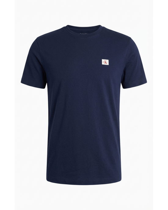 T-shirt Calvin Klein μπλε ΚΟΝΤΟΜΑΝΙΚΕΣ