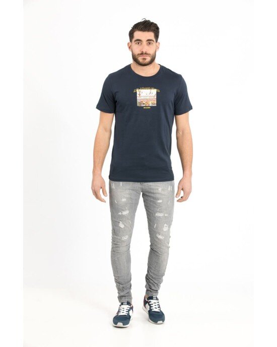 T-shirt Jack n Jones μπλε T-shirt Jack n Jones μπλε
